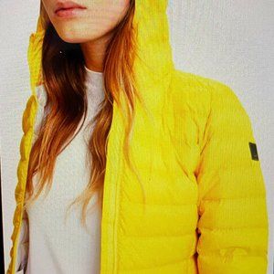 Lole light puffer jacket yellow size M